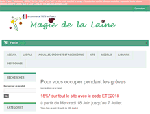 Tablet Screenshot of magiedelalaine.com